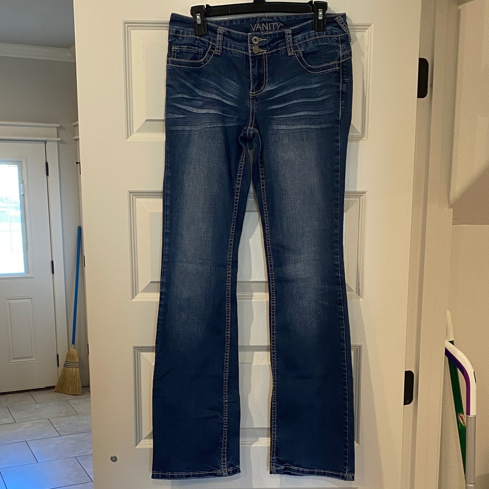 Vanity Women's Dark Blue Boot Cut Jeans